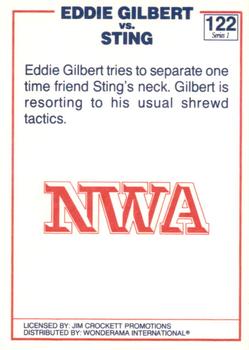 1988 Wonderama NWA #122 Eddie Gilbert / Sting Back