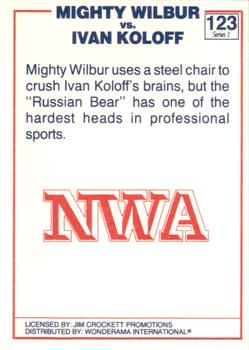 1988 Wonderama NWA #123 Mighty Wilbur / Ivan Koloff Back