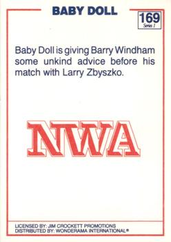 1988 Wonderama NWA #169 Baby Doll Back