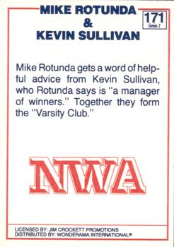 1988 Wonderama NWA #171 Mike Rotunda w/Kevin Sullivan Back