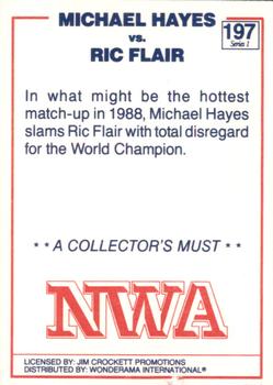 1988 Wonderama NWA #197 Michael Hayes vs Ric Flair Back