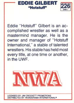 1988 Wonderama NWA #226 Eddie Gilbert Back