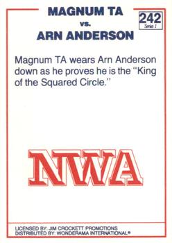 1988 Wonderama NWA #242 Magnum T.A. / Arn Anderson Back