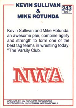 1988 Wonderama NWA #243 Kevin Sullivan / Mike Rotunda Back