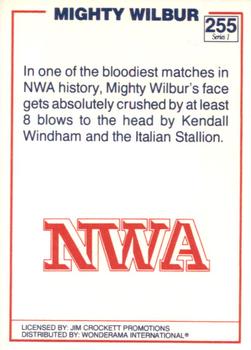 1988 Wonderama NWA #255 Mighty Wilbur Back