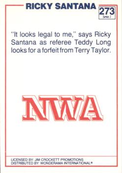 1988 Wonderama NWA #273 Ricky Santana Back