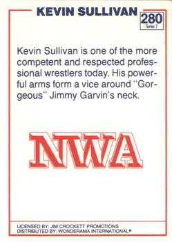 1988 Wonderama NWA #280 Kevin Sullivan Back