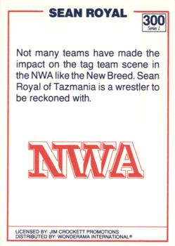 1988 Wonderama NWA #300 Sean Royal Back