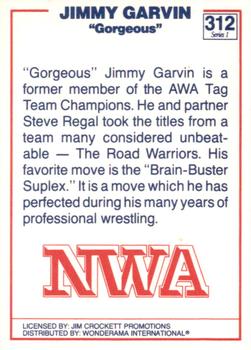 1988 Wonderama NWA #312 Jimmy Garvin Back