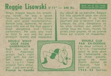 1955-56 Parkhurst #52 Reggie Lisowski Back
