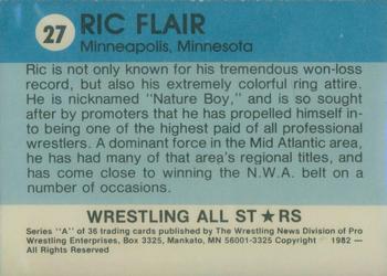1982 Wrestling All Stars Series A #27 Ric Flair Back