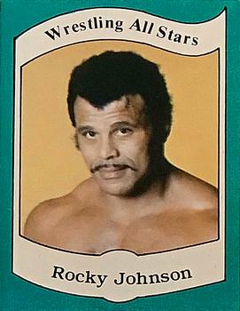 1983 Wrestling All Stars Series A #24 Rocky Johnson Front