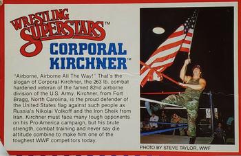 1984-88 LJN Wrestling Superstars Action Figure Cards #NNO Corporal Kirchner Front
