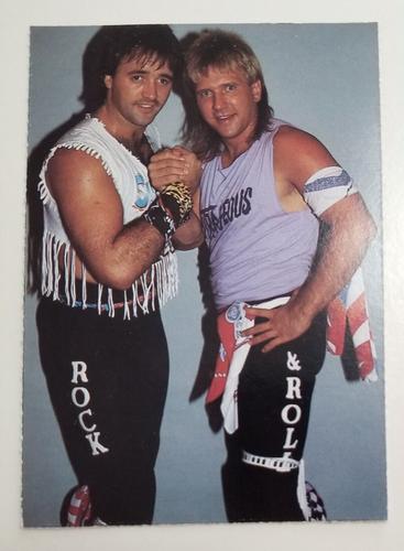 1985 Weiser and Weiser All Star Wrestling Postcards #22 The Rock & Roll Express Front