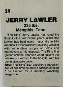 1985 Wrestling All Stars #29 Jerry Lawler Back