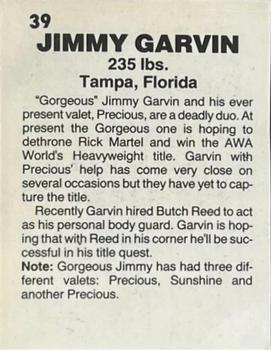 1985 Wrestling All Stars #39 Jimmy Garvin Back