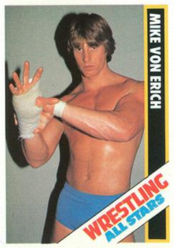 1985 Wrestling All Stars #40 Mike Von Erich Front