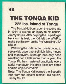1985 Wrestling All Stars #48 The Tonga Kid Back