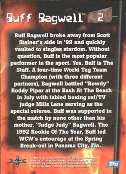 1999 Topps WCW Embossed #2 Buff Bagwell Back