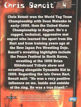 1999 Topps WCW Embossed #4 Chris Benoit Back