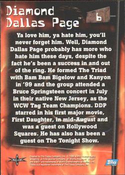 1999 Topps WCW Embossed #6 Diamond Dallas Page Back