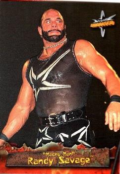 1999 Topps WCW Embossed #13 Macho Man Randy Savage Front