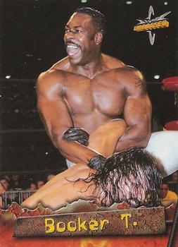 1999 Topps WCW Embossed #24 Booker T Front