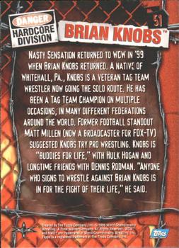 1999 Topps WCW Embossed #51 Brian Knobs Back