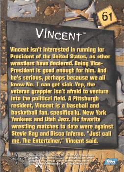 1999 Topps WCW Embossed #61 Vincent Back