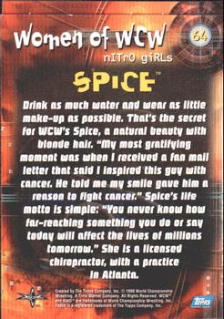 1999 Topps WCW Embossed #64 Spice Back
