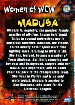 1999 Topps WCW Embossed #70 Madusa Back