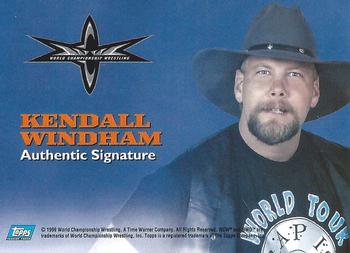 1999 Topps WCW Embossed - Autographs #NNO Kendall Windham Back