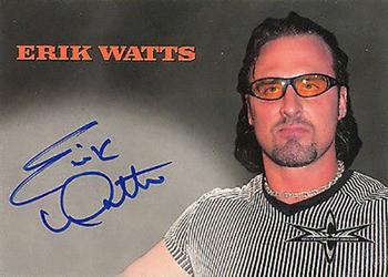 1999 Topps WCW Embossed - Autographs #NNO Erik Watts Front