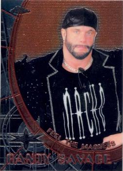 1999 Topps WCW Embossed - Chrome #3 Randy Savage / Gorgeous George Front