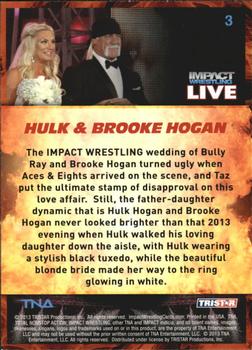 2013 TriStar TNA Impact Live #3 Hulk Hogan / Brooke Hogan Back