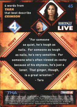 2013 TriStar TNA Impact Live #45 Crimson Back