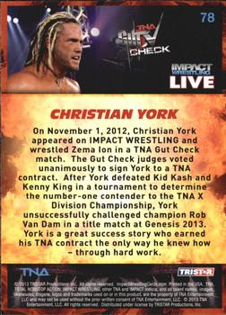 2013 TriStar TNA Impact Live #78 Christian York Back