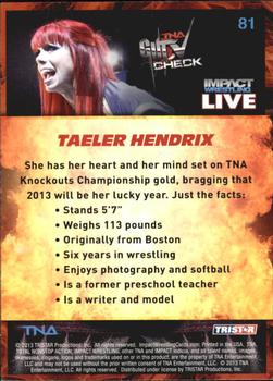 2013 TriStar TNA Impact Live #81 Taeler Hendrix Back