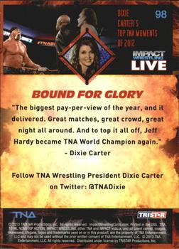 2013 TriStar TNA Impact Live #98 Bound For Glory Back