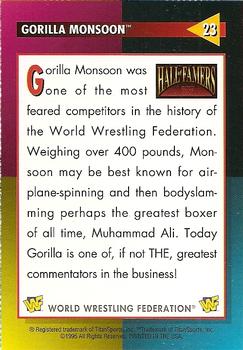 1995 WWF Magazine #23 Gorilla Monsoon Back