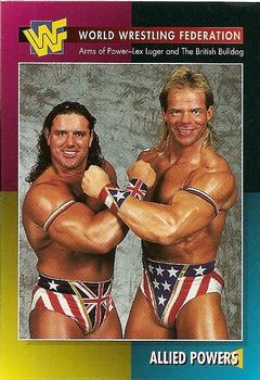1995 WWF Magazine #37 Allied Powers (Arms of Power Luger & Bulldog) Front