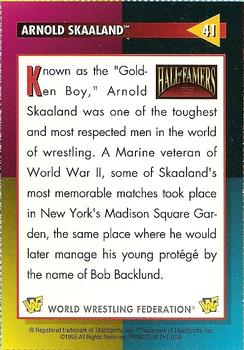 1995 WWF Magazine #41 Arnold Skaaland Back