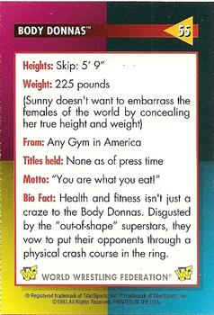 1995 WWF Magazine #55 Body Donnas (Skip & Sunny) Back