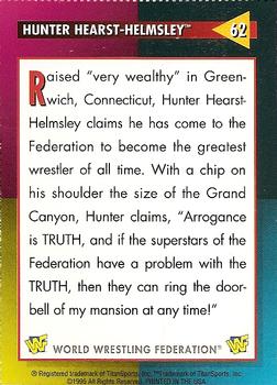 1995 WWF Magazine #62 Hunter Hearst-Helmsley Back