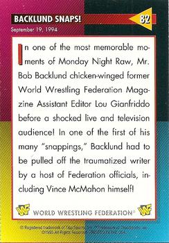 1995 WWF Magazine #82 Backlund Snaps! (Sep. 19th, 1994) Back