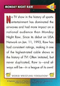 1995 WWF Magazine #86 Monday Night Raw Back