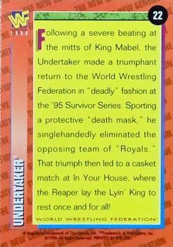 1996 WWF Magazine #22 The Undertaker Back