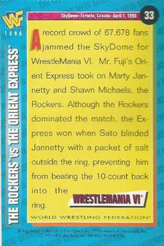 1996 WWF Magazine #33 The Rockers vs Orient Express Back