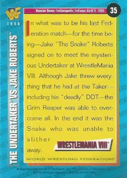 1996 WWF Magazine #35 The Undertaker vs Roberts Back