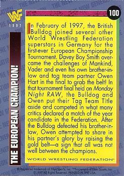 1997 WWF Magazine #100 The European Champion! Back